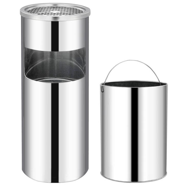 vidaXL Asbak/prullenbak Hotel 30 L roestvrij staal, Maison & Meubles, Accessoires pour la Maison | Poubelles, Envoi