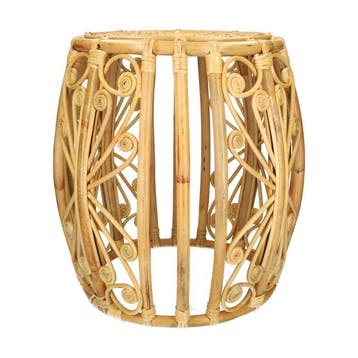 Kruk - Japandi - Hout, Rattan
