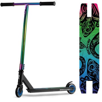 Stuntstep Black Rainbow 360 | OP = OP | Sla je slag!, Verzenden, Gewone step