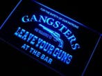 Gangsters leave neon bord lamp LED cafe verlichting reclame, Verzenden, Nieuw