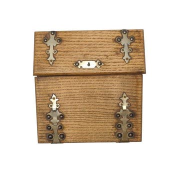 Antique French Correspondence Box - Écritoire - Bois, Métal, Antiquités & Art