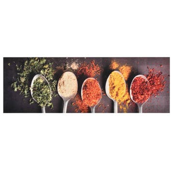 vidaXL Keukenmat wasbaar Spoons 45x150 cm, Verzenden