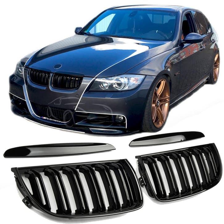 Sportieve Grille geschikt voor BMW 3-Serie E90 en E91 tot 08, Autos : Divers, Accessoires de voiture, Envoi