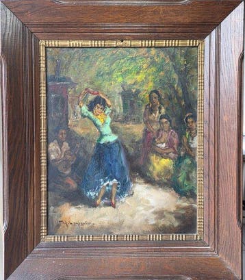 Achiel Lombaert (1911-1990) - Spaanse danseres, Antiek en Kunst