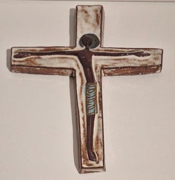 Mid-century modern Kruis - Keramiek - 1950-1960 - Rogier, Antiek en Kunst