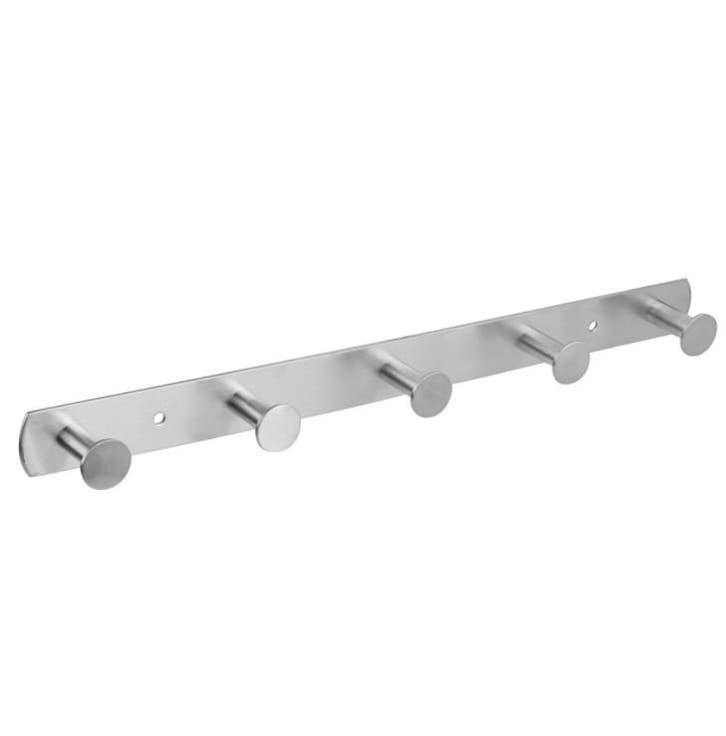 Differnz kapstok 5 haken rvs mat chroom, Huis en Inrichting, Woonaccessoires | Kapstokken, Nieuw, Overige materialen