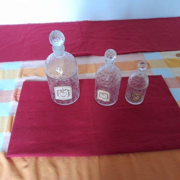 Parfumfles (3) - Glas - 3 flesjes Guerlain