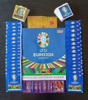 Topps Euro 2024 - Empty Album + 25 Purple Parallels + 10 SP, Nieuw
