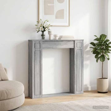 vidaXL Haardombouw Grijs Sonoma 100 x 20 x 100 cm Bewerkt, Verzenden, Nieuw