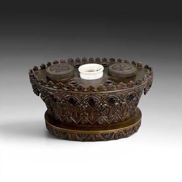 Zwaar bronzen inktstel - Charles X periode circa 1825-1840 -