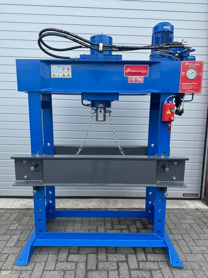 HIDROLIKSAN werkplaatspers hydraulische garagepers 150 Ton, Doe-het-zelf en Bouw, Gereedschap | Overige machines, Nieuw