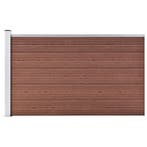 vidaXL Schutting 175x105 cm HKC bruin, Verzenden