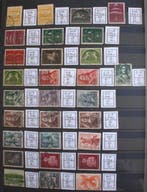 Pays-Bas 1943/1946 - Collection de fautes de plaque, Gestempeld