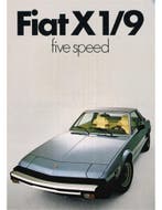 1979 FIAT X1/9 FIVE SPEED BROCHURE DUITS, Nieuw