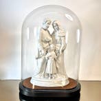 Beeld, Antiek biscuit porseleinen beeld Heilige Familie in