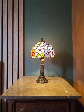 Lampe de bureau - Vitrail - Lampe de table de style Tiffany