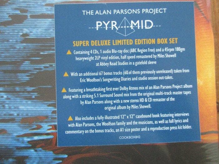 Alan Parsons Project - Pyramid - Deluxe Limited Edition -, CD & DVD, Vinyles Singles