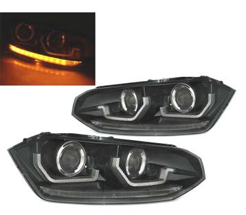 PHARES VOLKSWAGEN VW POLO 6 2G 17 LED DYNAMIQUES NOIR, Autos : Pièces & Accessoires, Verzenden