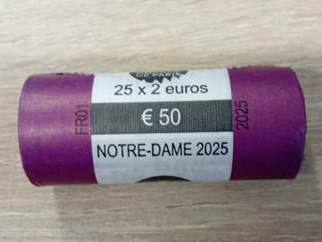 Frankrijk. 2 Euro 2025 Notre Dame de Paris (25 stuks) in, Postzegels en Munten