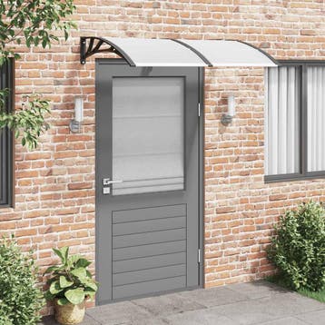 vidaXL Deurluifel 150x75 cm polycarbonaat zwart en, Verzenden