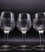 A.A. Patijn - Kelk (6) - Kristal - Bijenkorf baccarat, Antiek en Kunst
