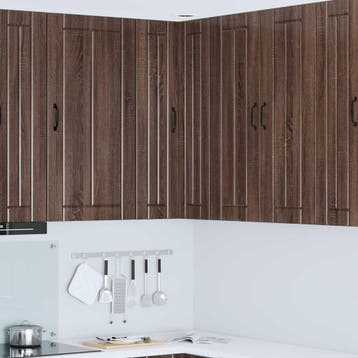 vidaXL Wandhoekkast LUCCA Bruin eiken 57 x 57 x 100 cm, Verzenden, Nieuw