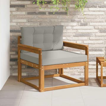 vidaXL Buiten Midden Sofa Naturel, Verzenden