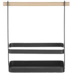 Menage | Metaal/Hout | Zwart | 230x100x240(h)mm HENDI, Verzenden