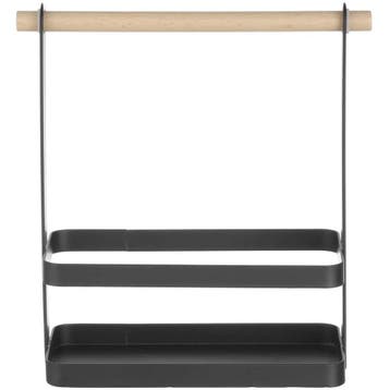 Menage | Metaal/Hout | Zwart | 230x100x240(h)mm HENDI, Verzenden