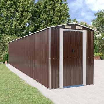 vidaXL Tuinschuur 192x1021x223 cm gegalvaniseerd staal, Verzenden