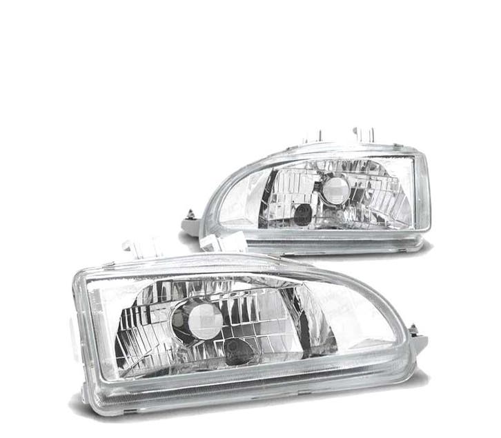 PHARES POUR HONDA CIVIC 91-95 2D 3D CHROMÉ, Auto-onderdelen, Verlichting, Verzenden