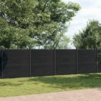 vidaXL Schuttingpaneel 1564x186 cm HKC grijs, Verzenden, Nieuw