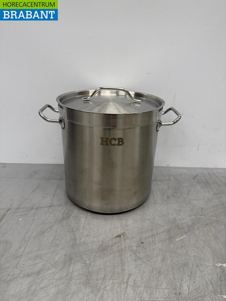 HCB RVS Soeppan Kookpan Pan Inductie 26 x 26 cm 12 liter, Zakelijke goederen, Horeca | Keukenapparatuur, Ophalen of Verzenden