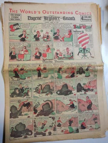 Timble Theatre featuring Popeye - 371 Krantpaginas -, Nieuw