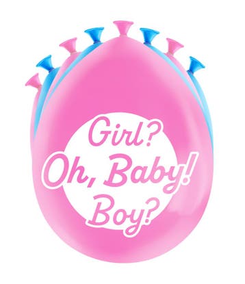Gender Reveal Ballonnen 30cm 8st, Verzenden