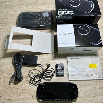 Sony - PSP-3000 - Sony PSP-3000 Piano Black Value Pack Boxed
