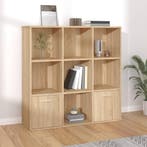 vidaXL Boekenkast 98x30x98 cm bewerkt hout sonoma, Verzenden, Nieuw