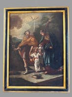 Italiaanse school (XVIII) - Fuga in Egitto - XL format