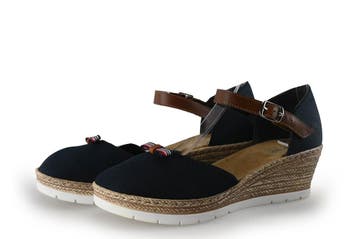 Rieker Espadrilles in maat 39 Blauw, Kleding | Dames, Schoenen, Espadrilles, Gedragen, Rieker, Verzenden
