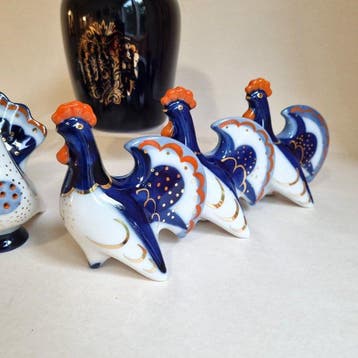 Lomonosov Imperial Porcelain Factory - Plat (7) - Porcelaine, Antiek en Kunst