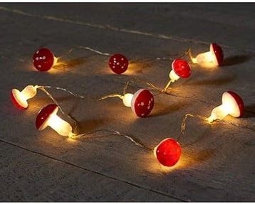 Led lichtjes paddestoel warmwit 10 leds 1 meter met, Hobby en Vrije tijd, Nieuw
