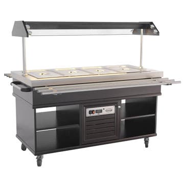 Gekoeld Buffet | Hout/RVS | 4x 1/1 GN | +4°C/+8°C |, Verzenden, Nieuw in verpakking