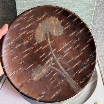 Japanese Akita Kakunodate Cherry Bark Craft – Round Tray