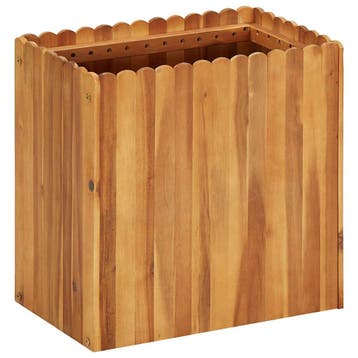 vidaXL Plantenbak verhoogd 50x30x50 cm massief acaciahout, Verzenden