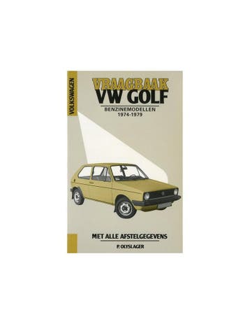 1974 - 1979 VOLKSWAGEN GOLF BENZINE VRAAGBAAK NEDERLANDS, Auto diversen, Handleidingen en Instructieboekjes, Ophalen of Verzenden