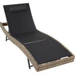 tectake Wicker ligbed Moana - natuur, Tuin en Terras, Verzenden, Nieuw
