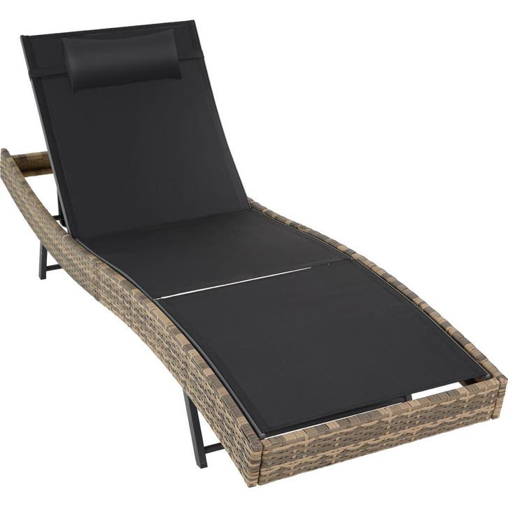 tectake Wicker ligbed Moana - natuur, Tuin en Terras, Tuinsets en Loungesets, Verzenden