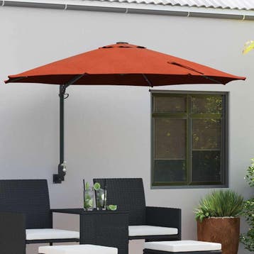 vidaXL Tuinparasol 248 x 248 x 148 cm Polyester en Staal, Verzenden