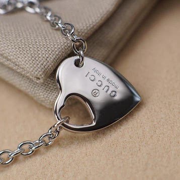 Zonder minimumprijs - Gucci - Schakelarmband - Cut-out Heart