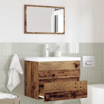 vidaXL Badkamermeubel Set 2 st Oud Hout 57 x 37 x 45 cm, Verzenden